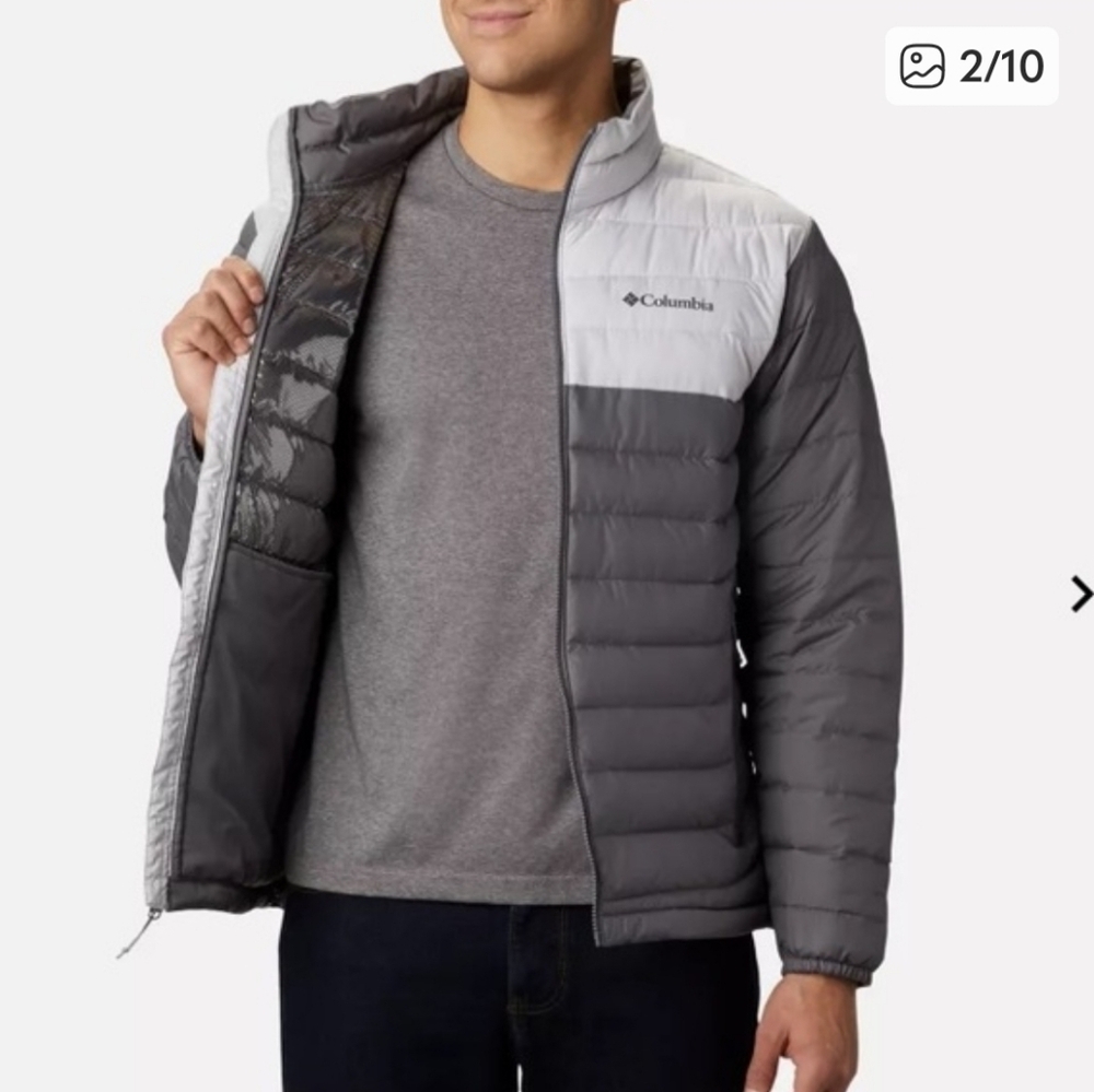Columbia Insulated Powder Lite Puffer Jacket With OmniHeat Men's M/ Women's L